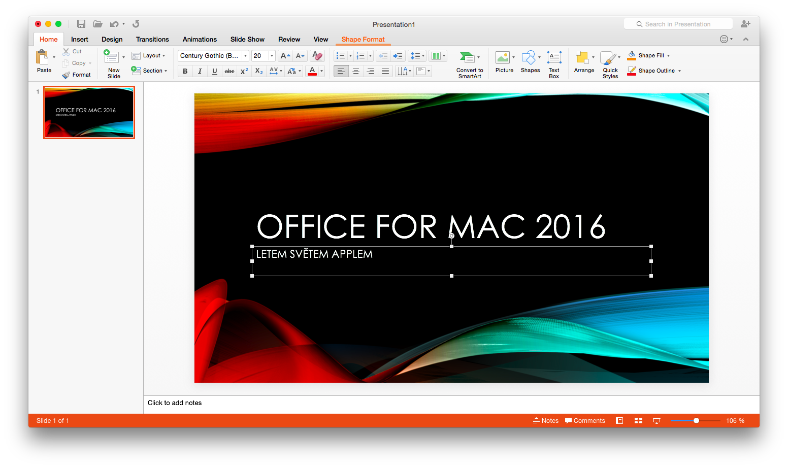 microsoft for mac powerpoint version 15.20